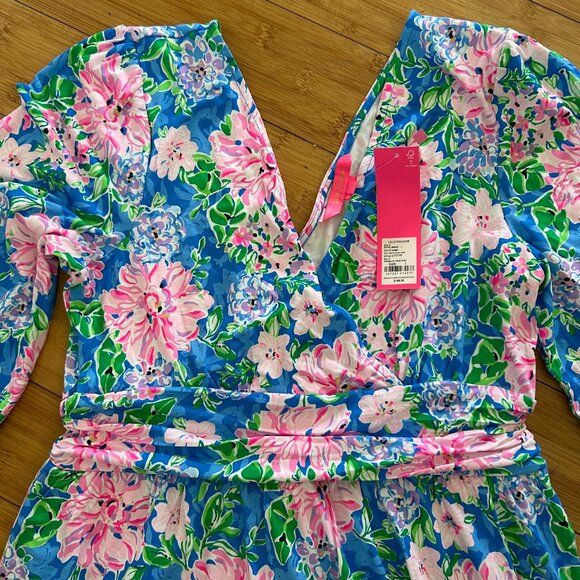 Lilly Pulitzer Riza Long Sleeve Romper Sz L - Picture 4 of 11